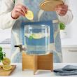 کلمن IKEA 365+، بامبو/شیشه شفاف، 4 لیتر