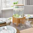 کلمن IKEA 365+، بامبو/شیشه شفاف، 4 لیتر