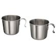 لیوان استیل GRILLTIDER ایکیا | 33cl | بسته 2 عددی