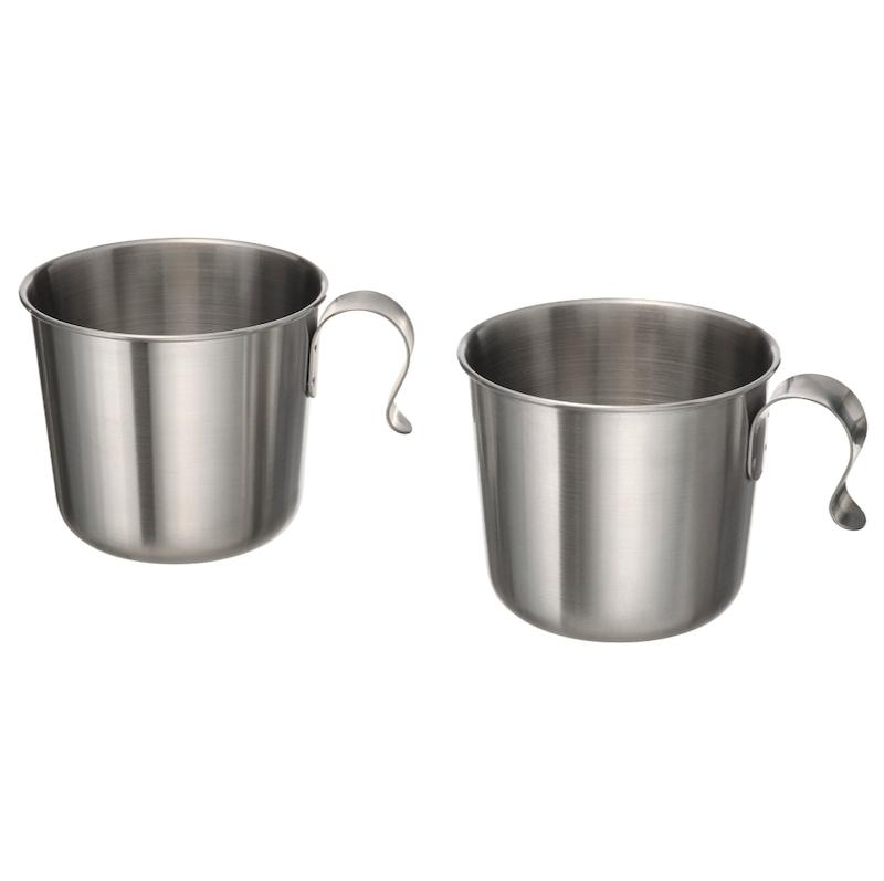 لیوان استیل GRILLTIDER ایکیا | 33cl | بسته 2 عددی