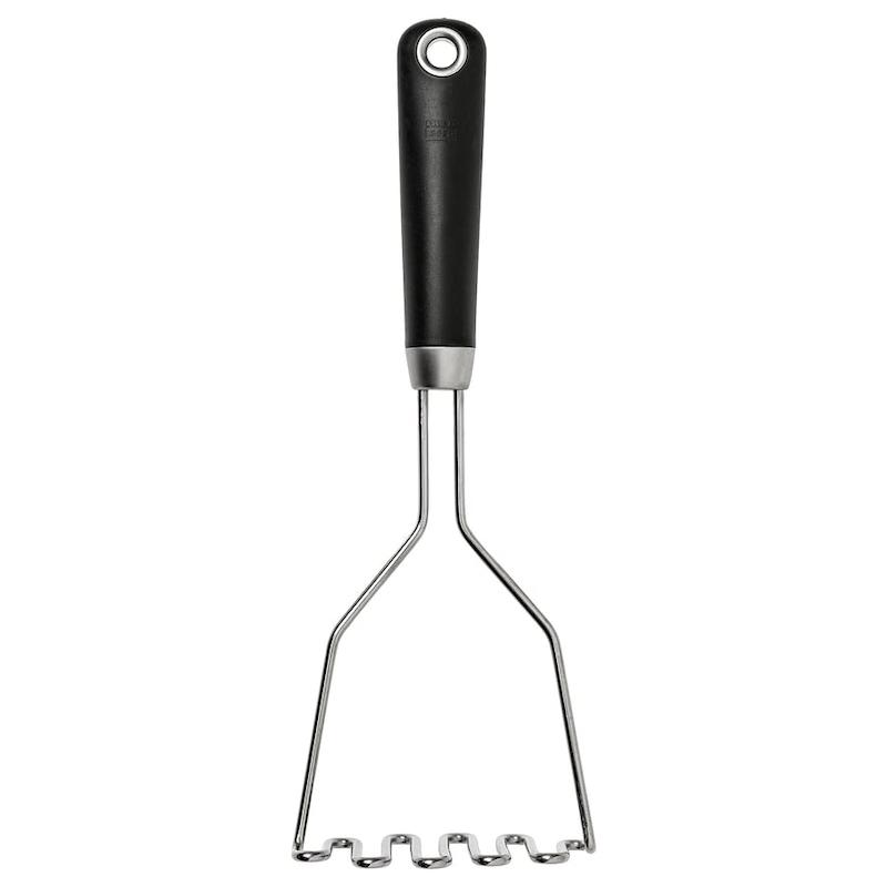 پوره‌کن IKEA 365+ HJÄLTE ایکیا | استیل ضدزنگ/مشکی | 30 سانتی‌متر