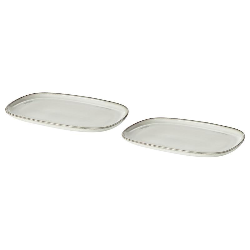 دیس ایکیا GLADELIG | طوسی | 20×13 سانتی‌متر | 2 عددی