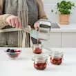 بانکه شیشه‌ای ایکیا KORKEN با درب | 130 سی‌سی | 3 عددی