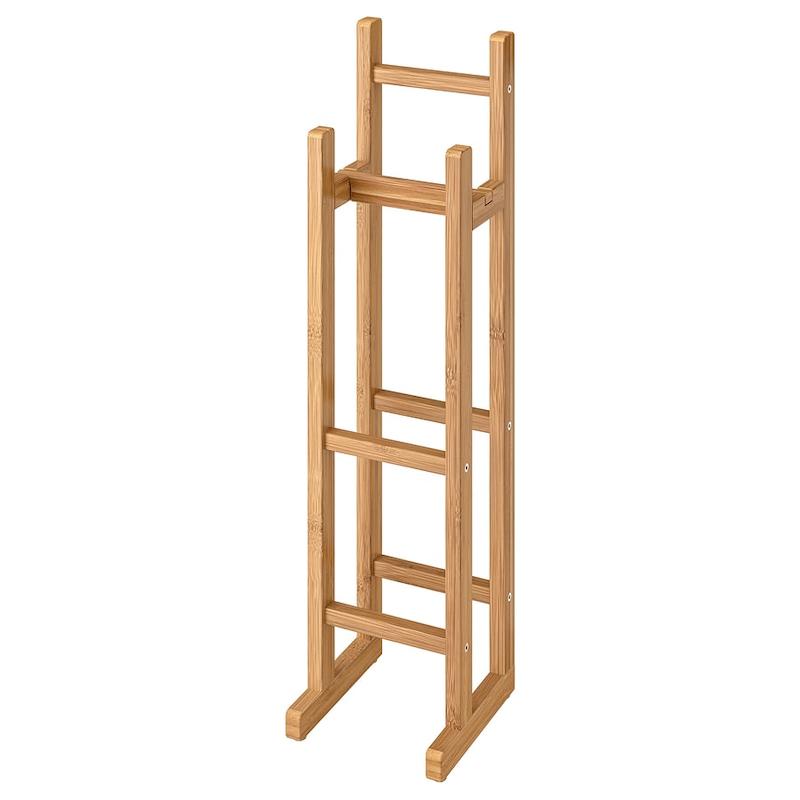 پایه نگهدارنده رول دستمال توالت ایکیا مدل RÅGRUND بامبو 15x16x60 سانتی‌متر