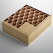 میز عسلی ایکیا مدل LACK مشکی-قهوه‌ای 55x55x45 سانتی‌متر