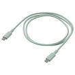 کابل شارژ ایکیا مدل SITTBRUNN USB-C به USB-C طول 1 متر سبز روشن