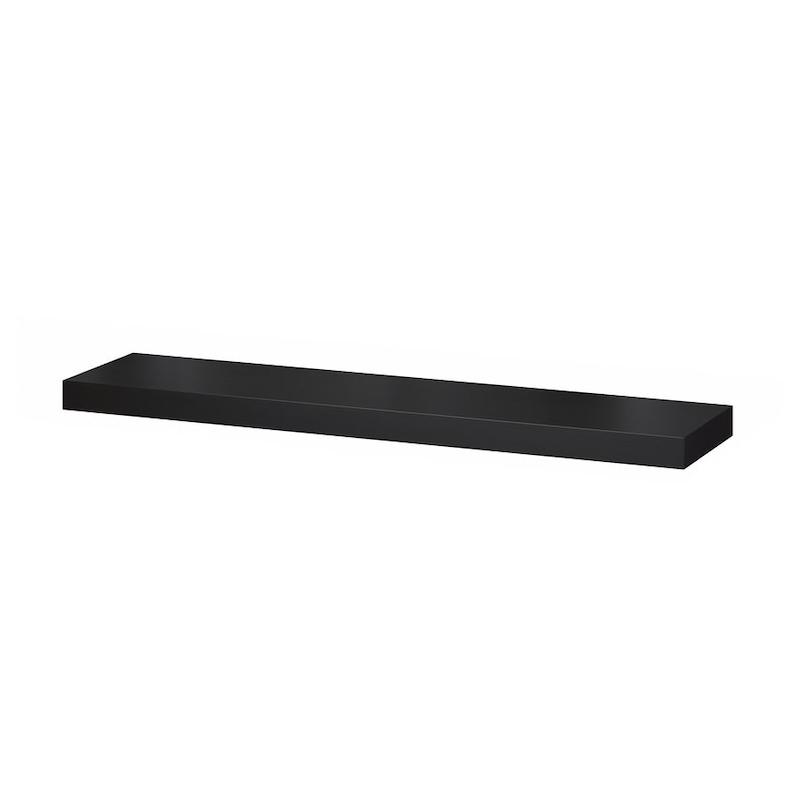 شلف دیواری ایکیا مدل LACK مشکی-قهوه‌ای 110x26 سانتی‌متر