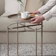 میز سینی‌دار ایکیا مدل GLADOM بژ تیره 45x53 سانتی‌متر