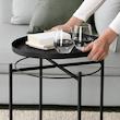 میز سینی‌دار ایکیا مدل GLADOM مشکی 45x53 سانتی‌متر