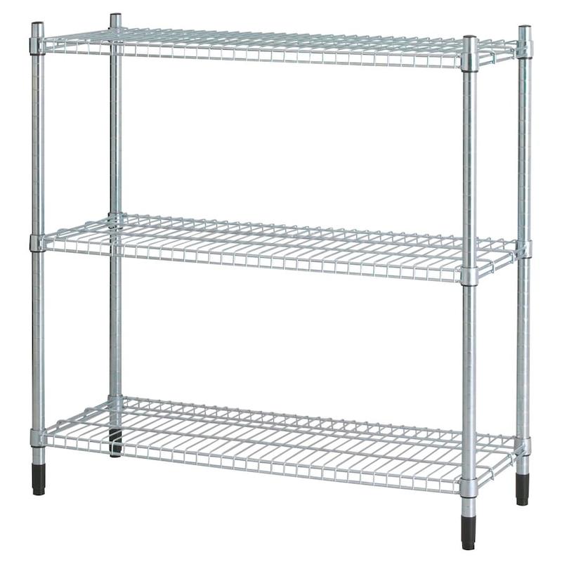 قفسه ایکیا مدل OLAUS گالوانیزه 92x36x94 سانتی‌متر