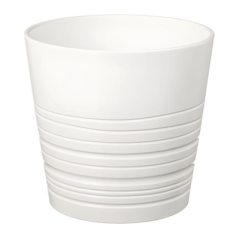 گلدان MUSKOT ایکیا | سفید | قطر 22 سانتی‌متر