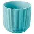 گلدان GRADVIS ایکیا | سرامیک | رنگ آبی-فیروزه‌ای | ارتفاع 12 سانتی‌متر