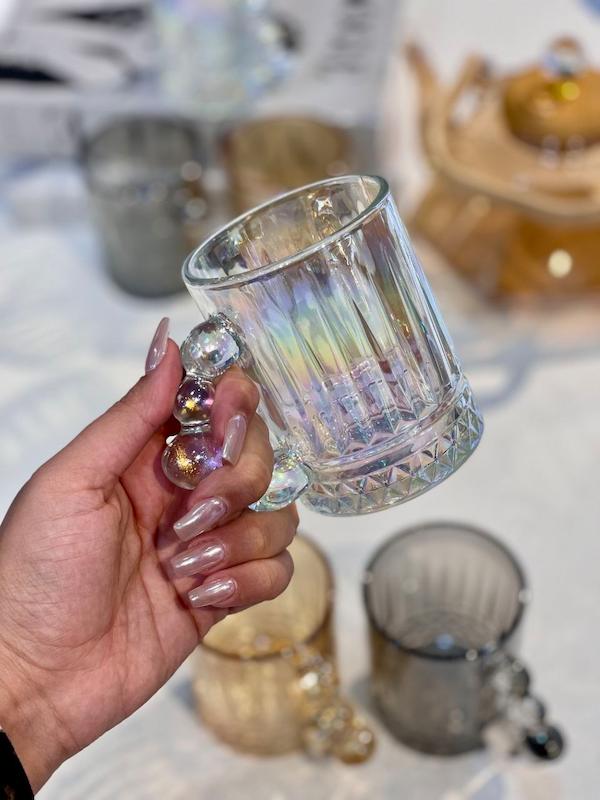 ماگ و فنجان دسته مرواریدی Arabella