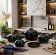 سرویس ۹ پارچه arow ترکیه مدل black stone