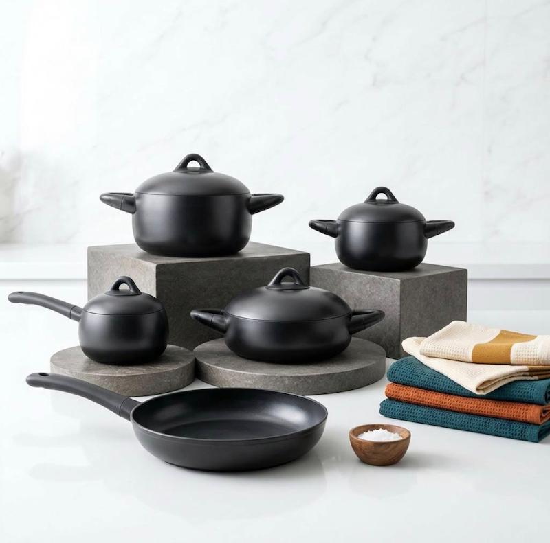سرویس ۹ پارچه arow ترکیه مدل black stone