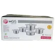 سرویس قابلمه 10 پارچه استیل mgs کد 6116