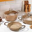 سرویس قابلمه و کتری قوری یازده پارچه مدل nwe range الماسی