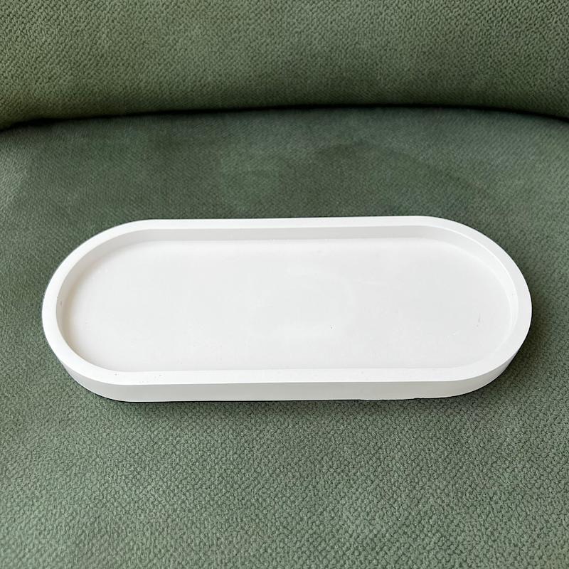 دکوری سینی بیضی لبه دار