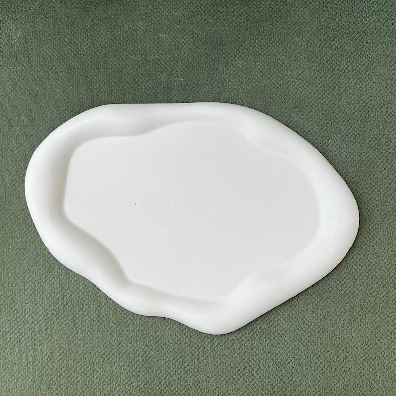 دکوری سینی پفکی بیضی