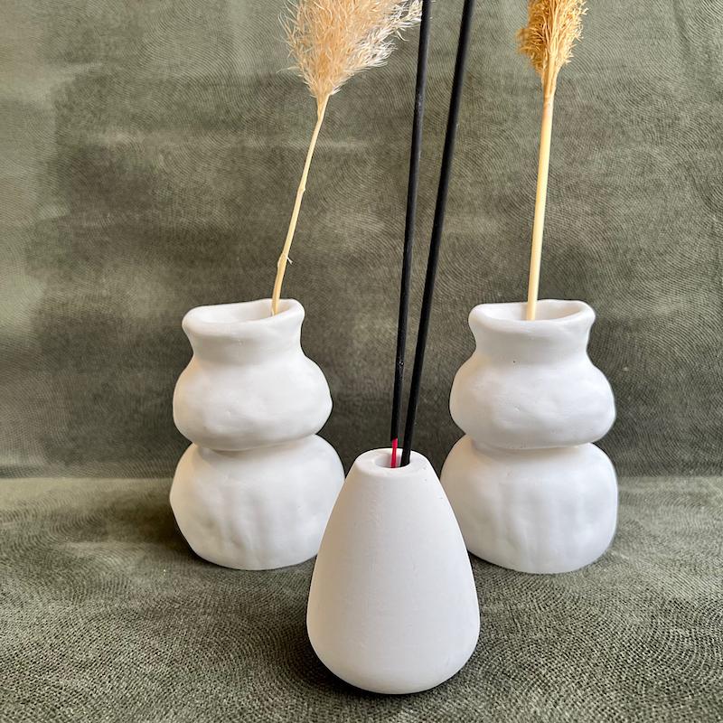 ست گلدان دفرمه و جاعودی ۳ تکه