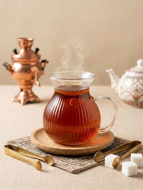 فنجان پیرکس خمره‌ای شیار دار (ست 6 عددی)