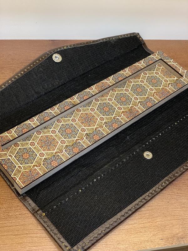 جعبه مضراب سنتور چرم مصنوعی