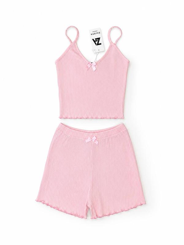 ست تاپ و شلوارک پاپیونی🎀