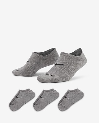 Nike Everyday Plus Cushioned Training Footie Socks (Grey/3 Pairs)