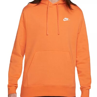 Nike Sportswear Club Fleece Pullover Hoodie (Orange)