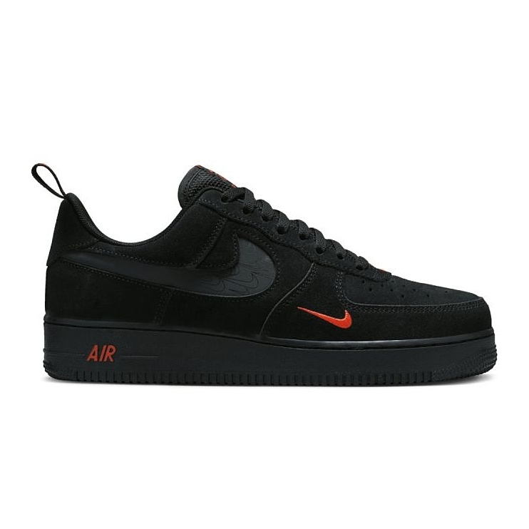 'Nike Air Force 1 Low 'Black Suede Orange