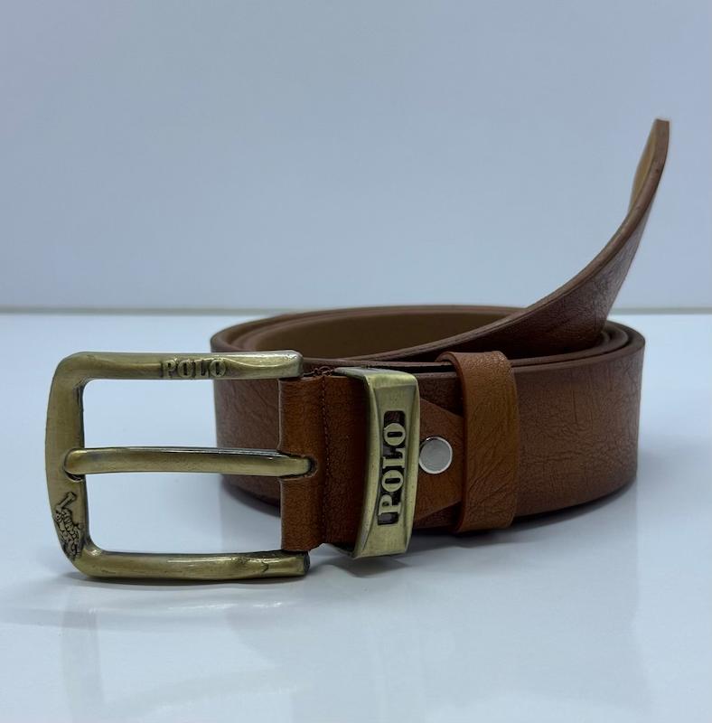 کمربند مردانه چرم مصنوعی (فوم) طرح پولو POLO  کد 1001