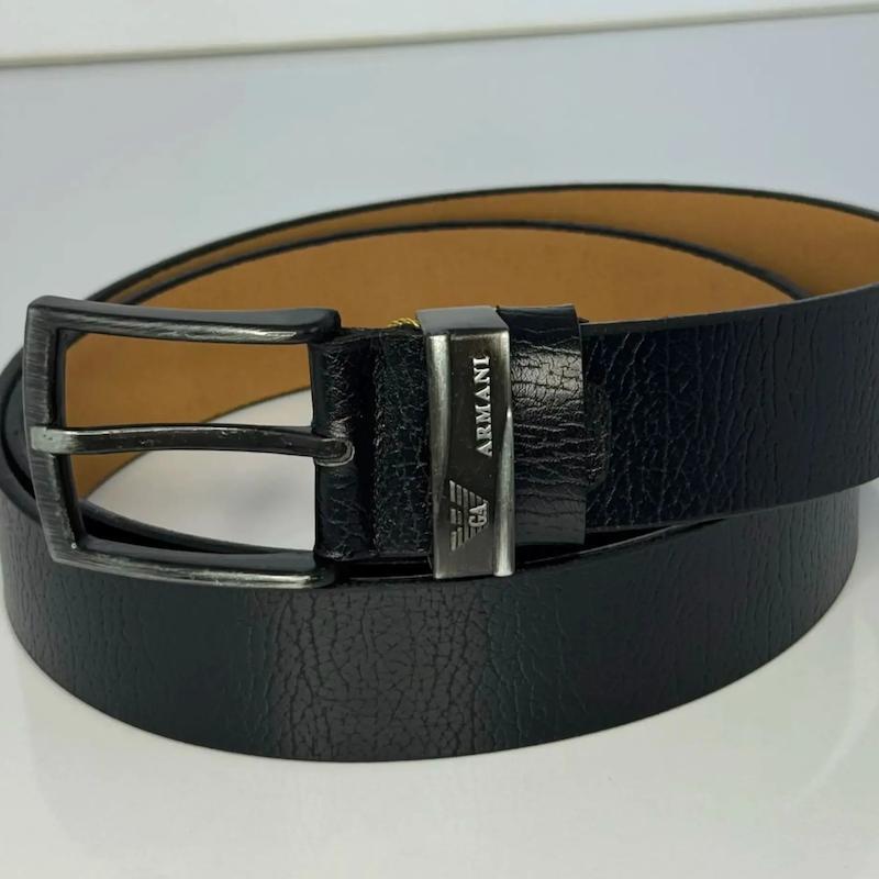کمربند مردانه چرم مصنوعی ( فوم) طرح ARMANI کد 1158