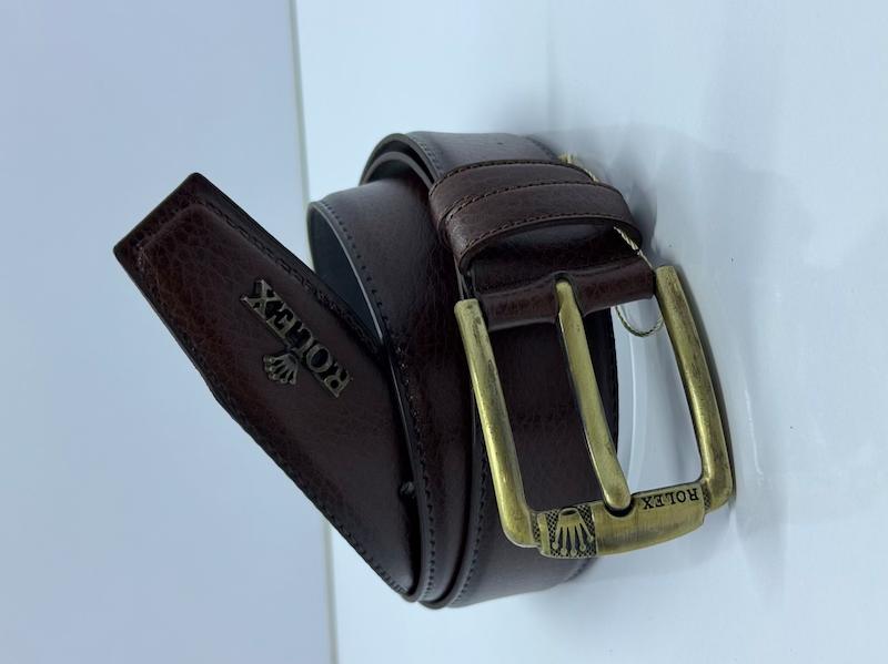 کمربند مردانه چرم مصنوعی (فوم) طرح رولکس پوست ماری ROLEX  کد 1008