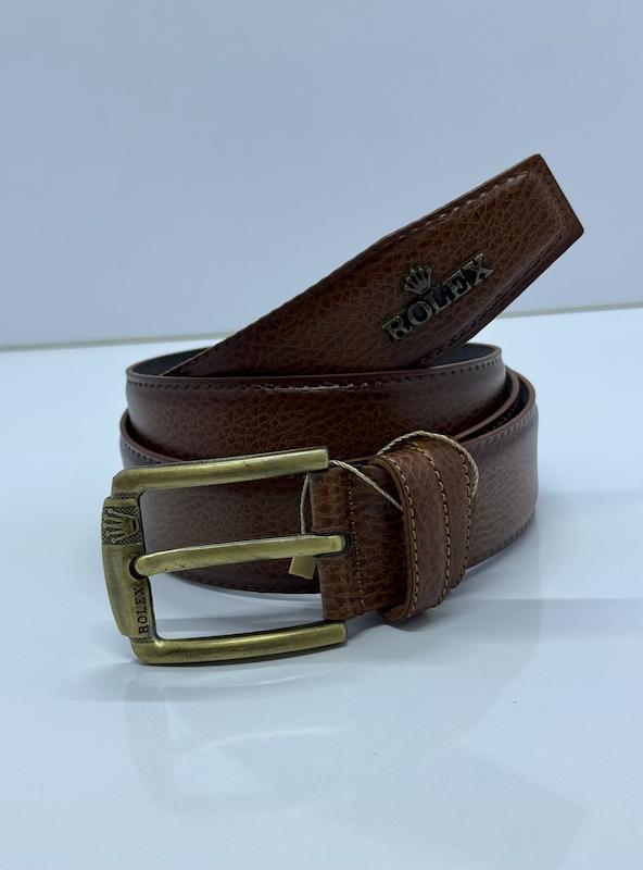 کمربند مردانه چرم مصنوعی (فوم) طرح رولکس پوست ماری ROLEX  کد 1008
