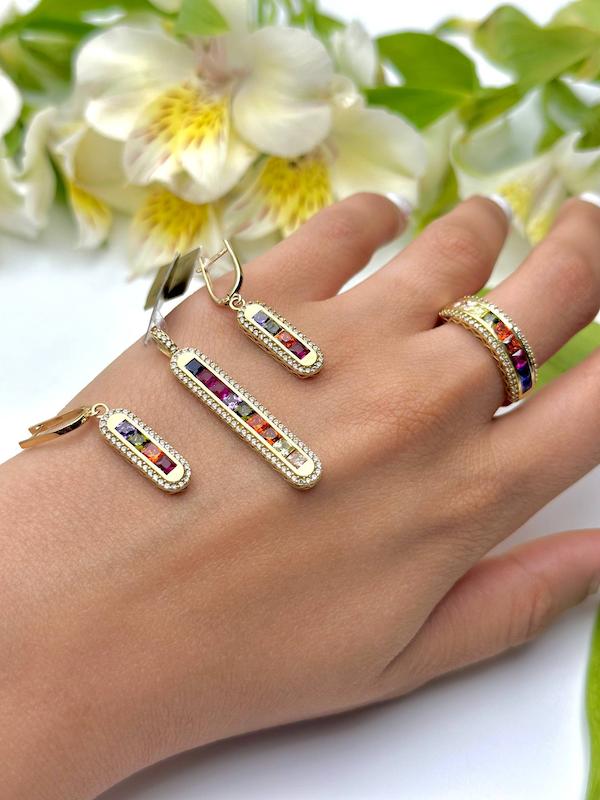 نیم ست  طلا مولتی کالر