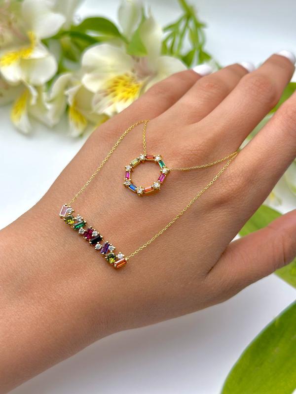 گردنبند  طلا مولتی کالر