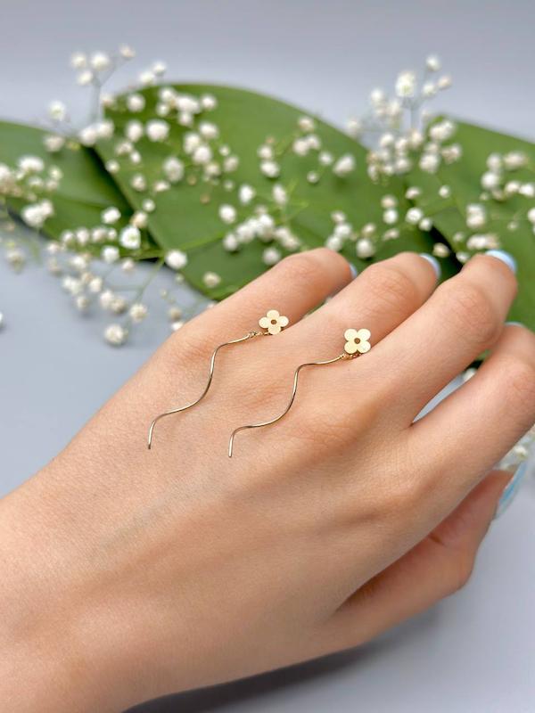 گوشواره طلا گل ونکلیف