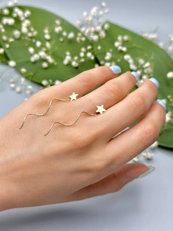 گوشواره طلا ستاره