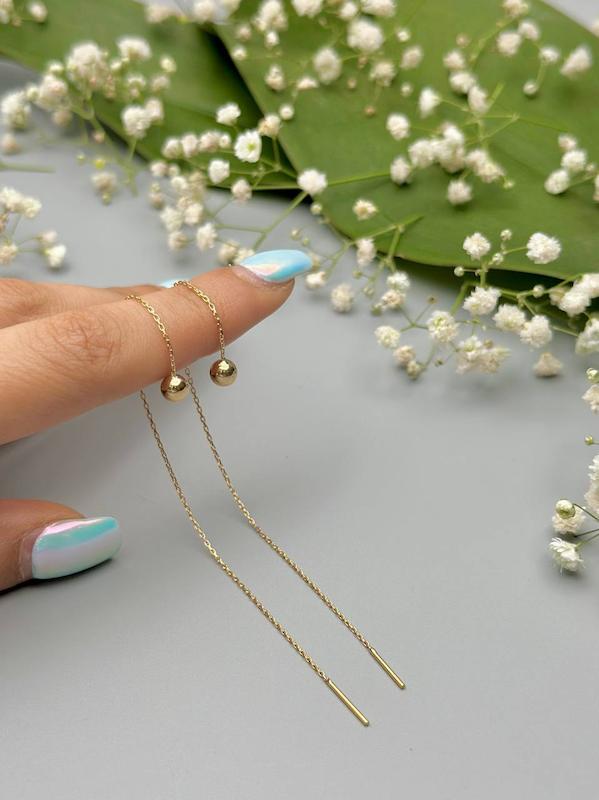 گوشواره طلا گوی 