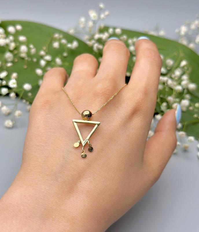 گردنبندطلا هندسی 