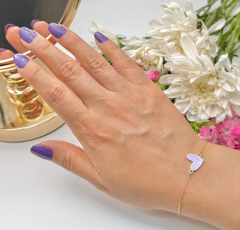 دستبند طلا قللب