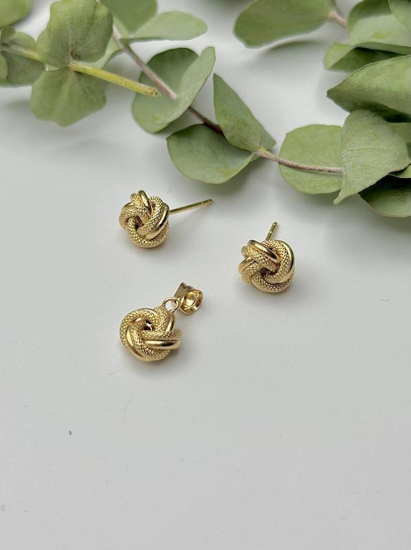 نیم ست  طلا گره