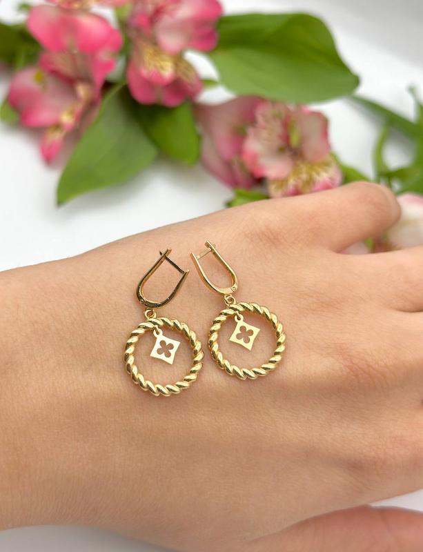 گوشواره طلا دایره