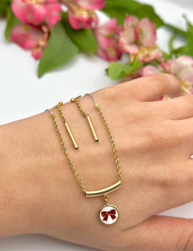 گردنبند طلا پاپیون 