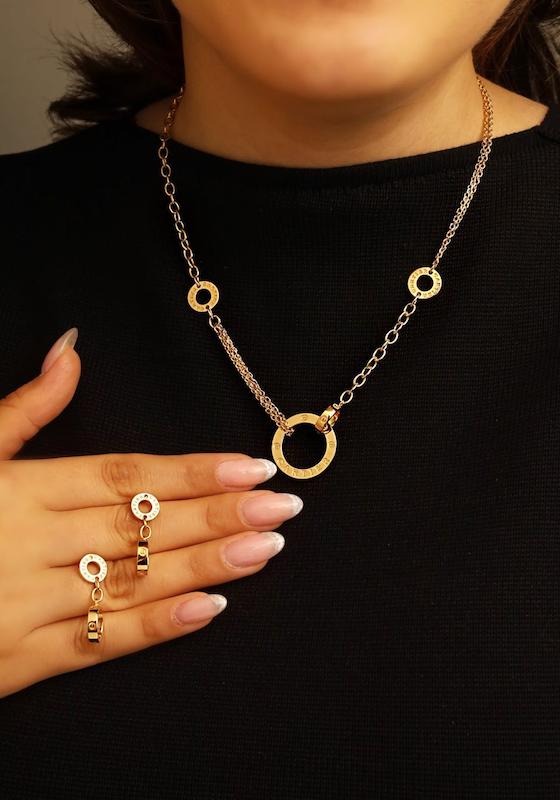 نیم ست  طلا کارتیه