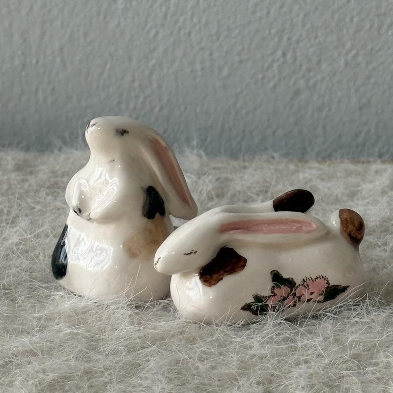 مجسمه سرامیکی ست طرح خرگوش