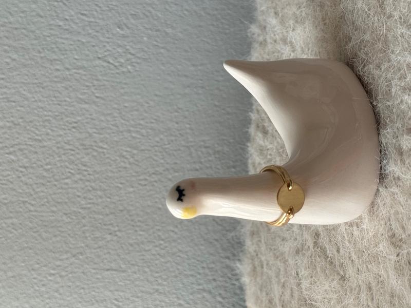 جای زیور آلات سرامیکی طرح غاز