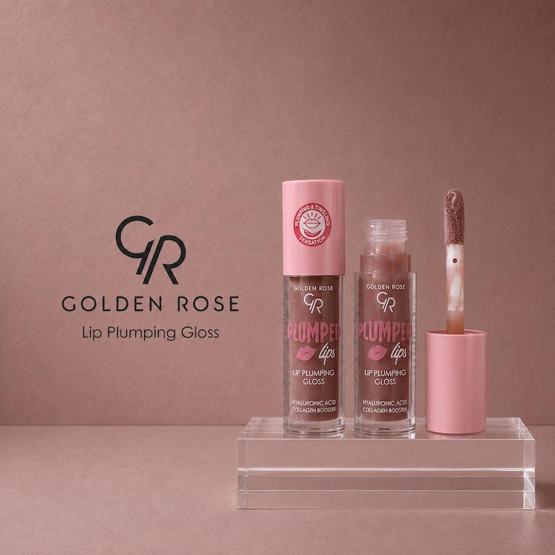 برق لب حجم‌دهنده گلدن رز مدل Plumped Lips