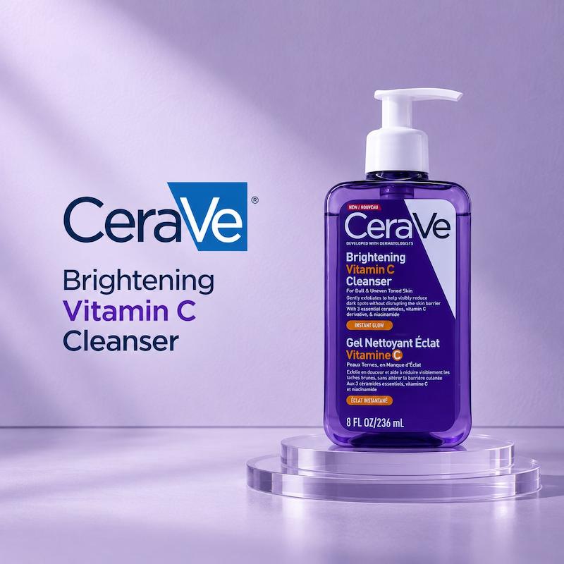 شوینده روشن‌کننده ویتامینCERAVE C 