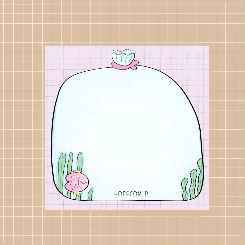 برگه یادداشت فینگیلی - ماهی کوچولو -